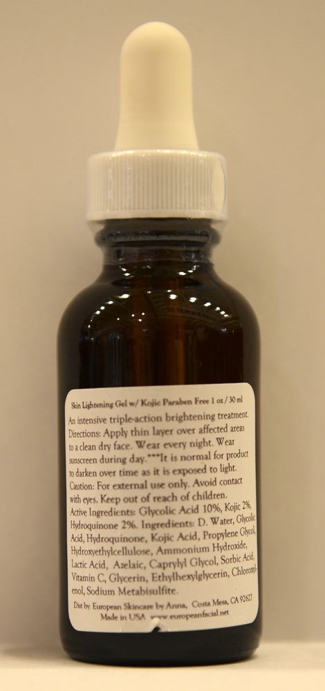 Skin Lightening Kojic Acid Gel